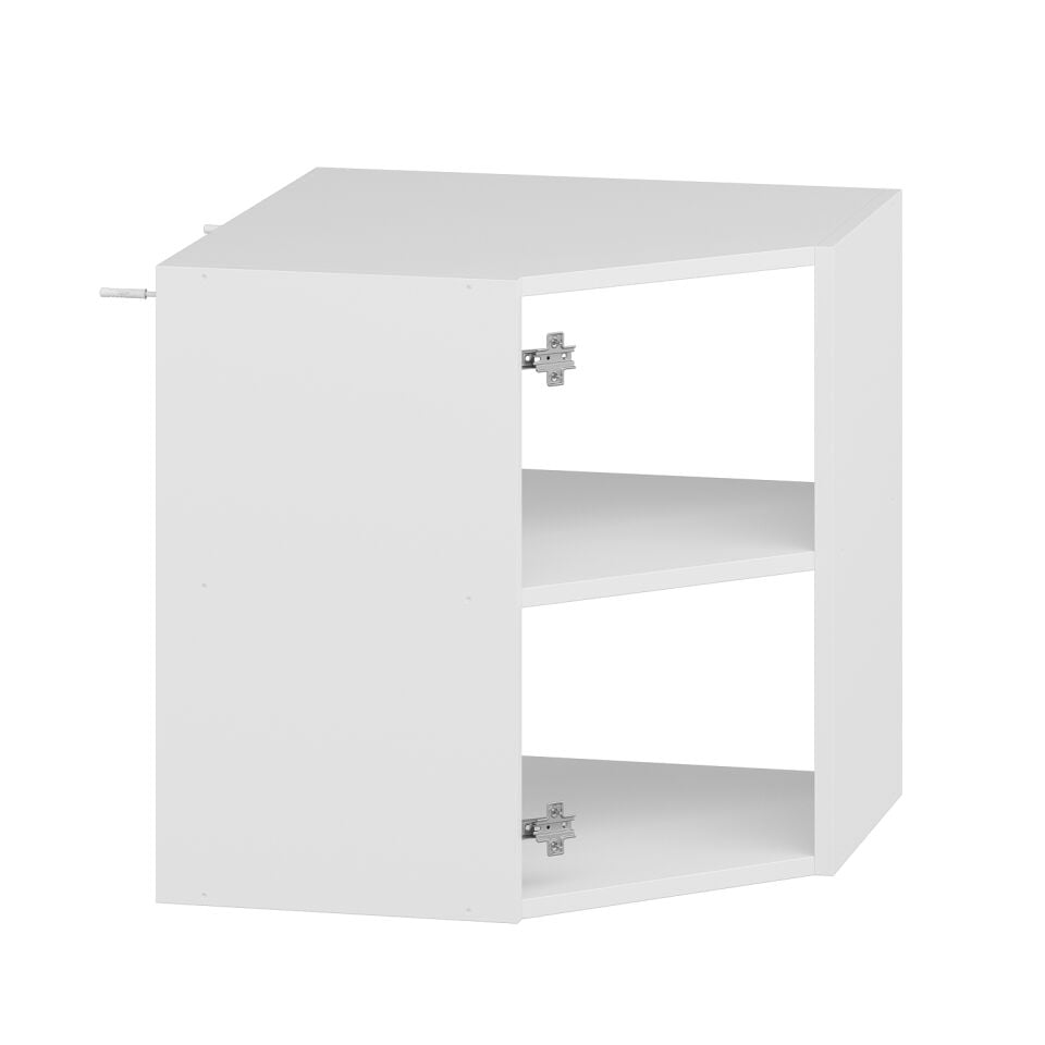 Alvinka Mutfak Modül Mbr_B Üst 1Dk1R 60-H60Cm Köşe Dolap Beyaz Beyaz Suntalam