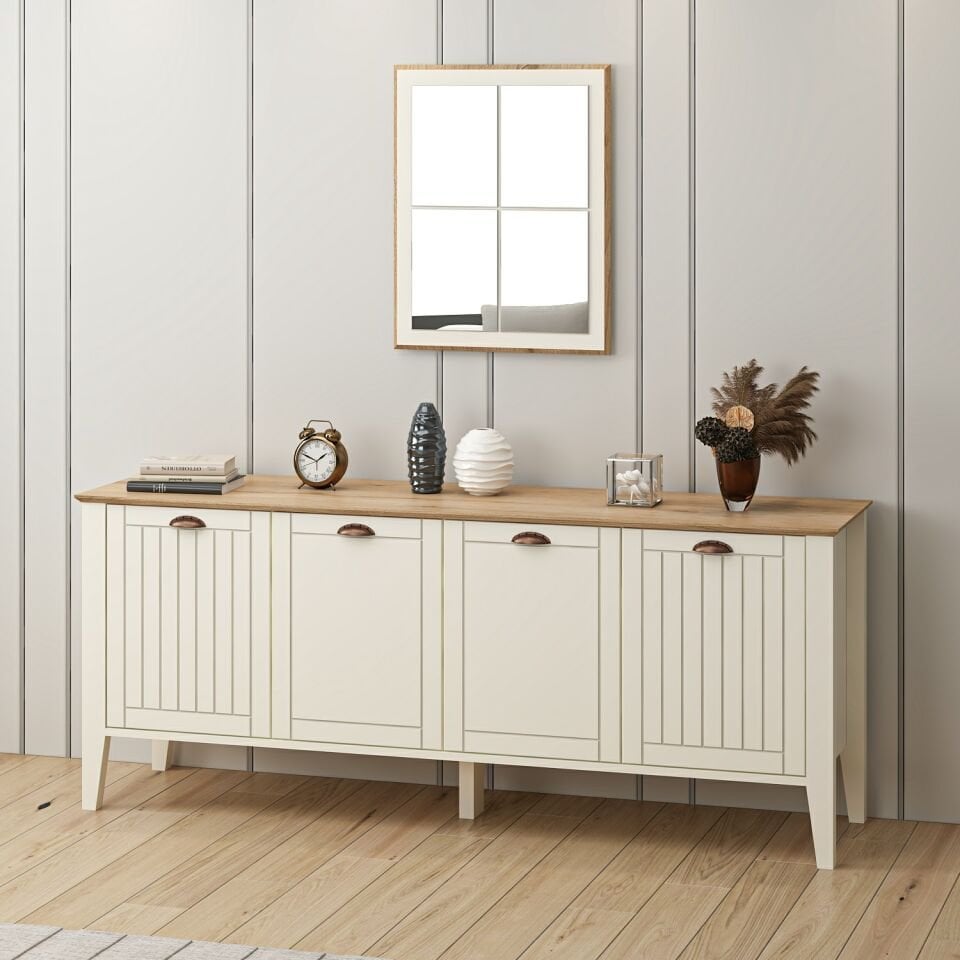 Marlo Aynalı Konsol-Aytaşı-Derin Sepet