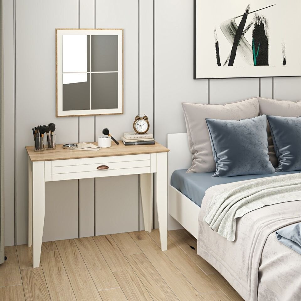 Marlo Aynalı Makyaj Masası-Mbrn-Aytaşı-Derin Sepet