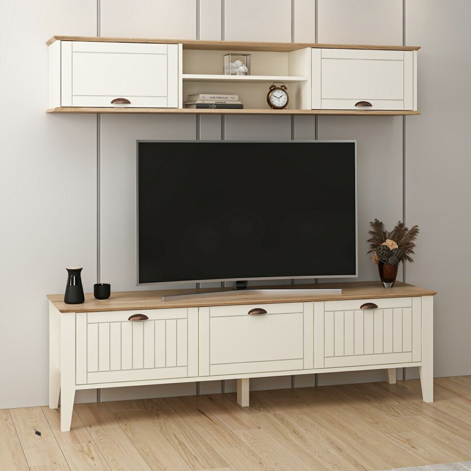 Marlo Üst Raflı Tv Ünitesi - Aytaşı-Derin Sepet