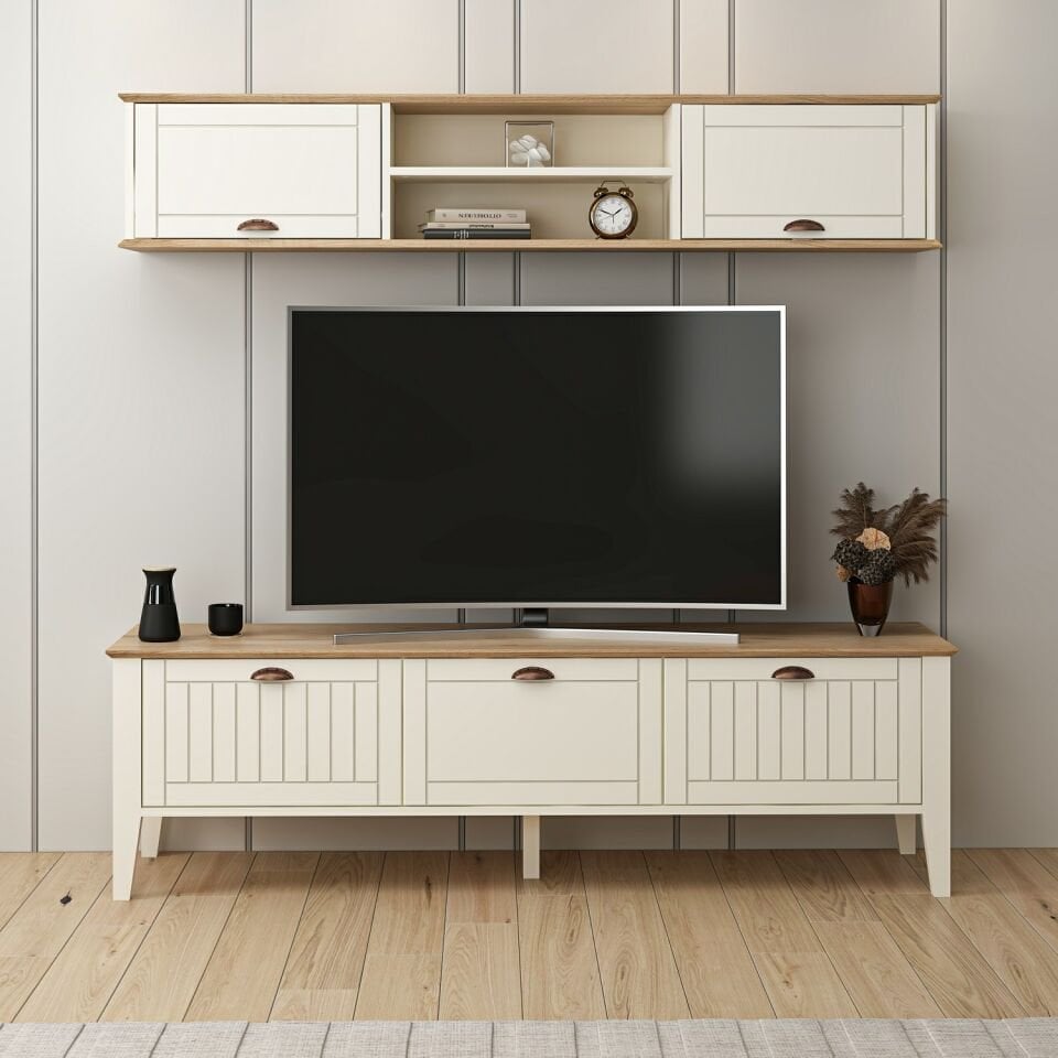 Marlo Üst Raflı Tv Ünitesi - Aytaşı-Derin Sepet