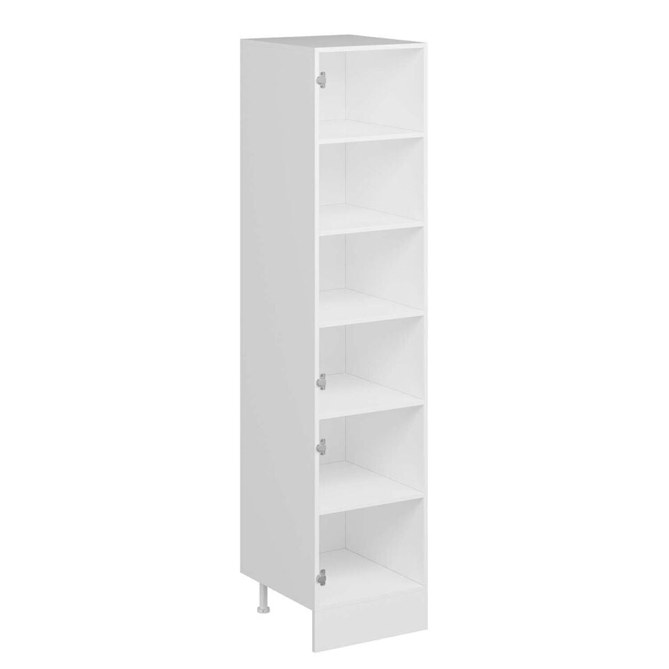 Alvinka Mutfak Modül Duz 50-H222Cm Boy Dolabı Beyaz Dore