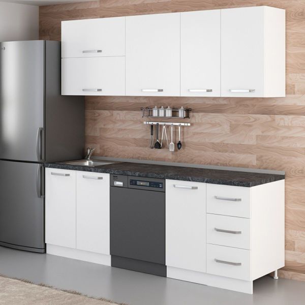 Minar 220 Cm Mutfak Dolabı Beyaz 220-B10