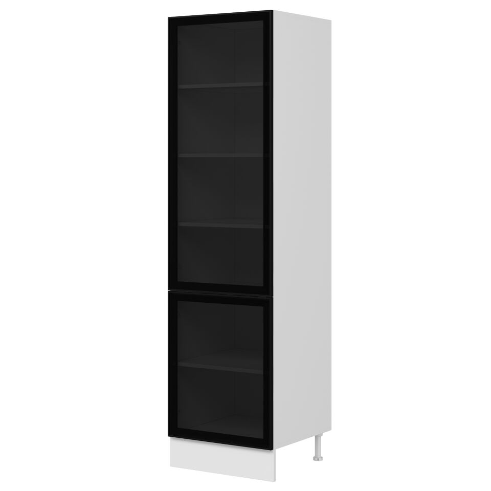 Alvinka Mutfak Modül 60-H222Cm Boy Dolabı Cam Mdf