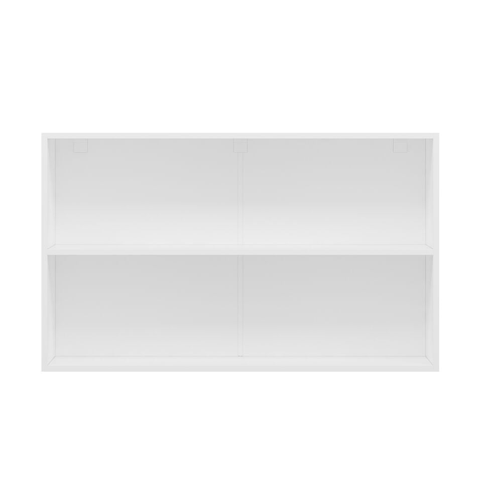 Alvinka Mutfak Modül Mbr_A Üst 2Dk1R 120-H72Cm Dolap Cam Beyaz Kumtaşı