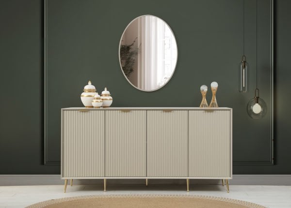 Kale Lüxe Konsol & Ayna - Kumtaşı