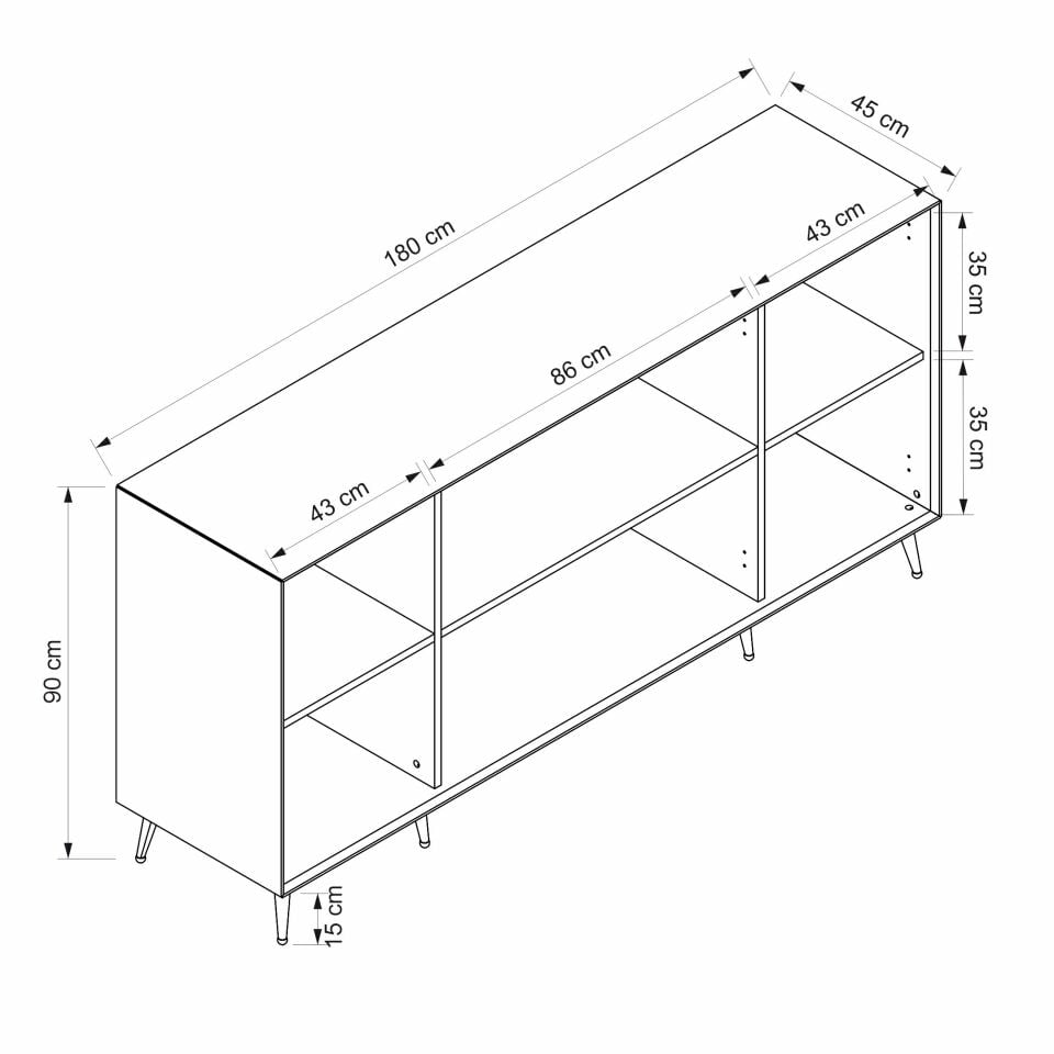 Kale Lüxe Konsol & Ayna - Kumtaşı