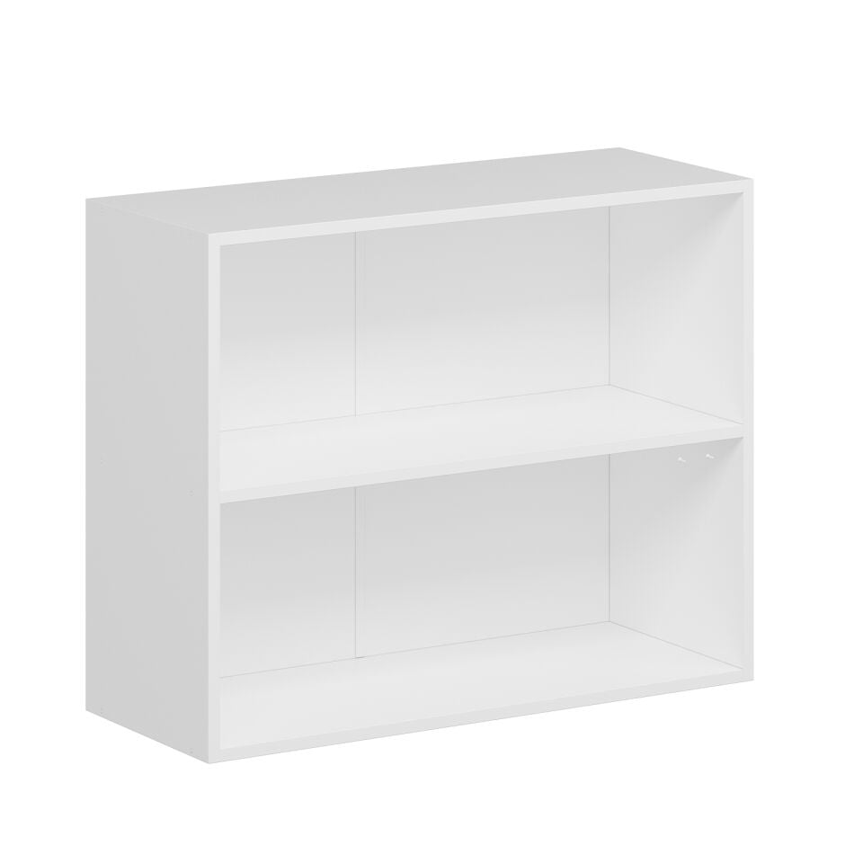 Alvinka Mutfak Modül Mbr_A Üst 2Yk1R 90-H72Cm Dolap Cam Beyaz Kumtaşı