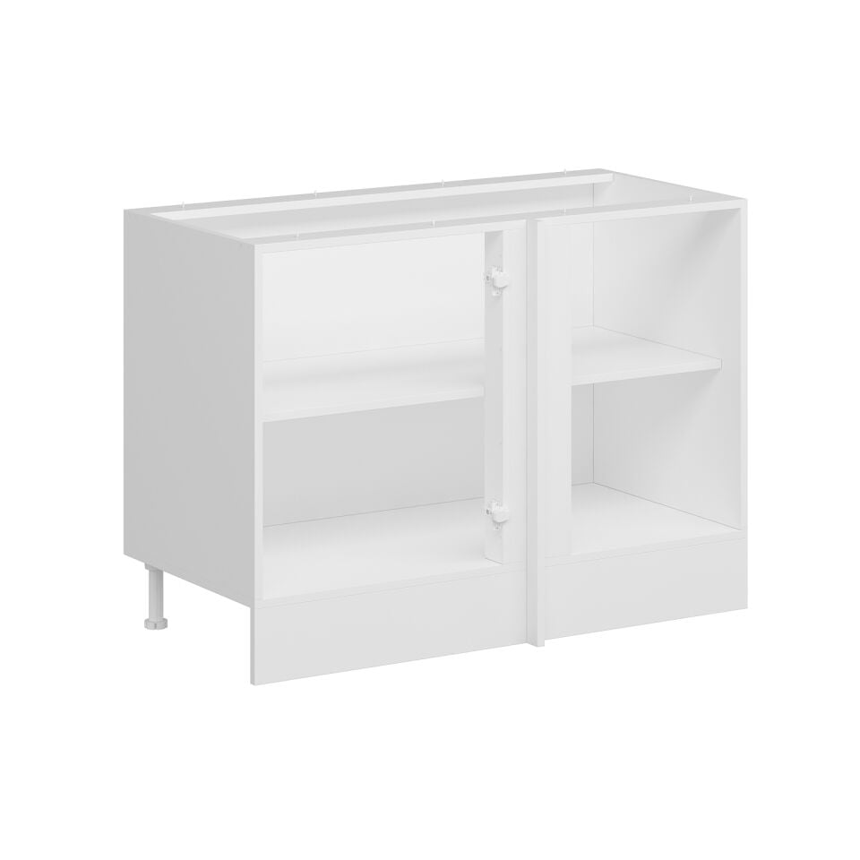 Alvinka Mutfak Modül Mbr_A Alt 1K1R 120Cm Köşe Dolap Beyaz Beyaz