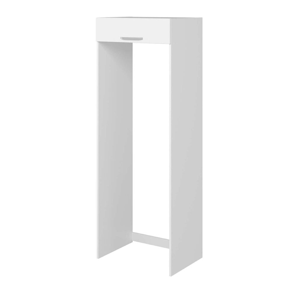 Alvinka Mutfak Modül Duz 80-H222Cm Buz Dolabı Beyaz Beyaz