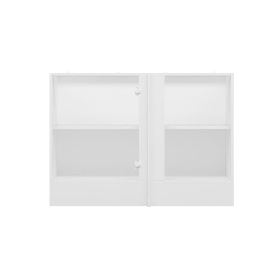 Alvinka Mutfak Modül Mbr_A Alt 1K1R 120Cm Köşe Dolap Beyaz Antrasit