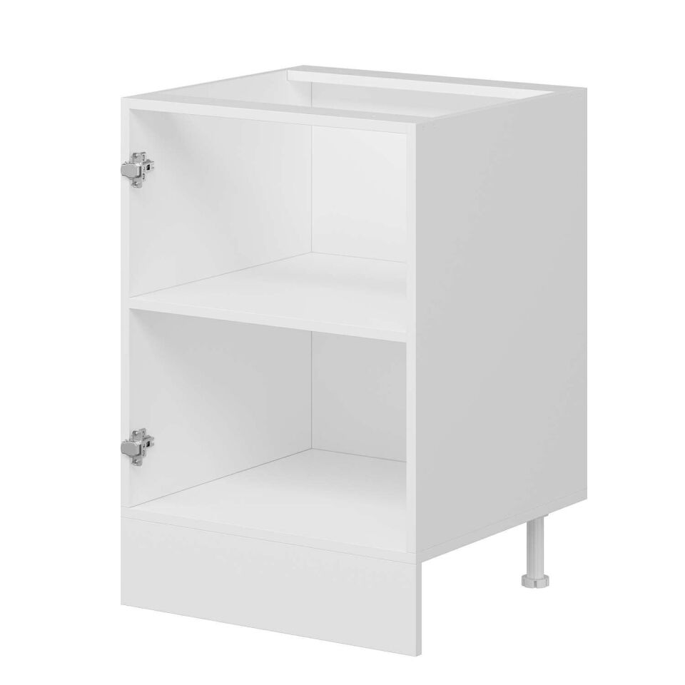 Alvinka Mutfak Modül Duz Alt 1K1R 60Cm Dolap Beyaz Dore Mdf