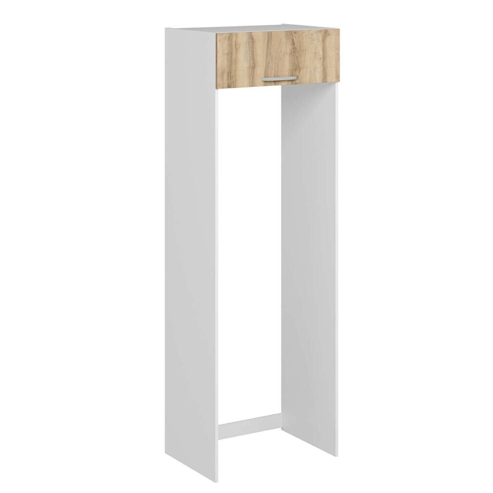 Alvinka Mutfak Modül Duz 80-H240Cm Buz Dolabı Beyaz Dore