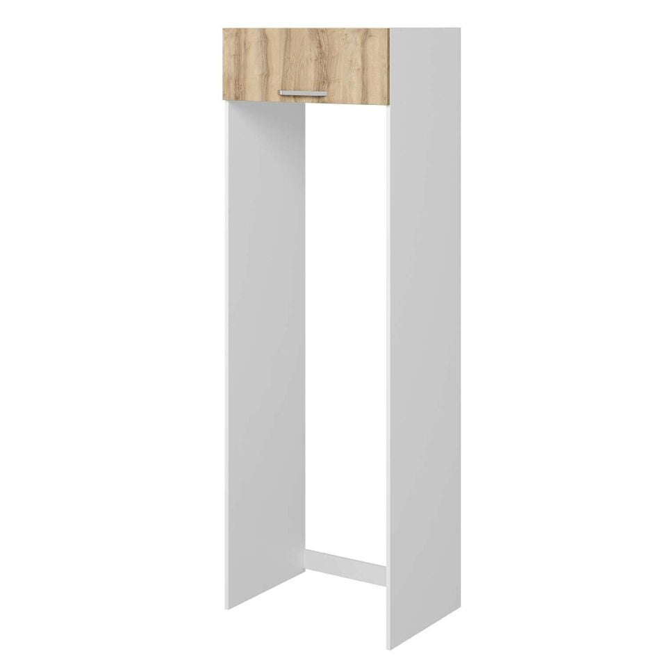 Alvinka Mutfak Modül Duz 80-H240Cm Buz Dolabı Beyaz Dore