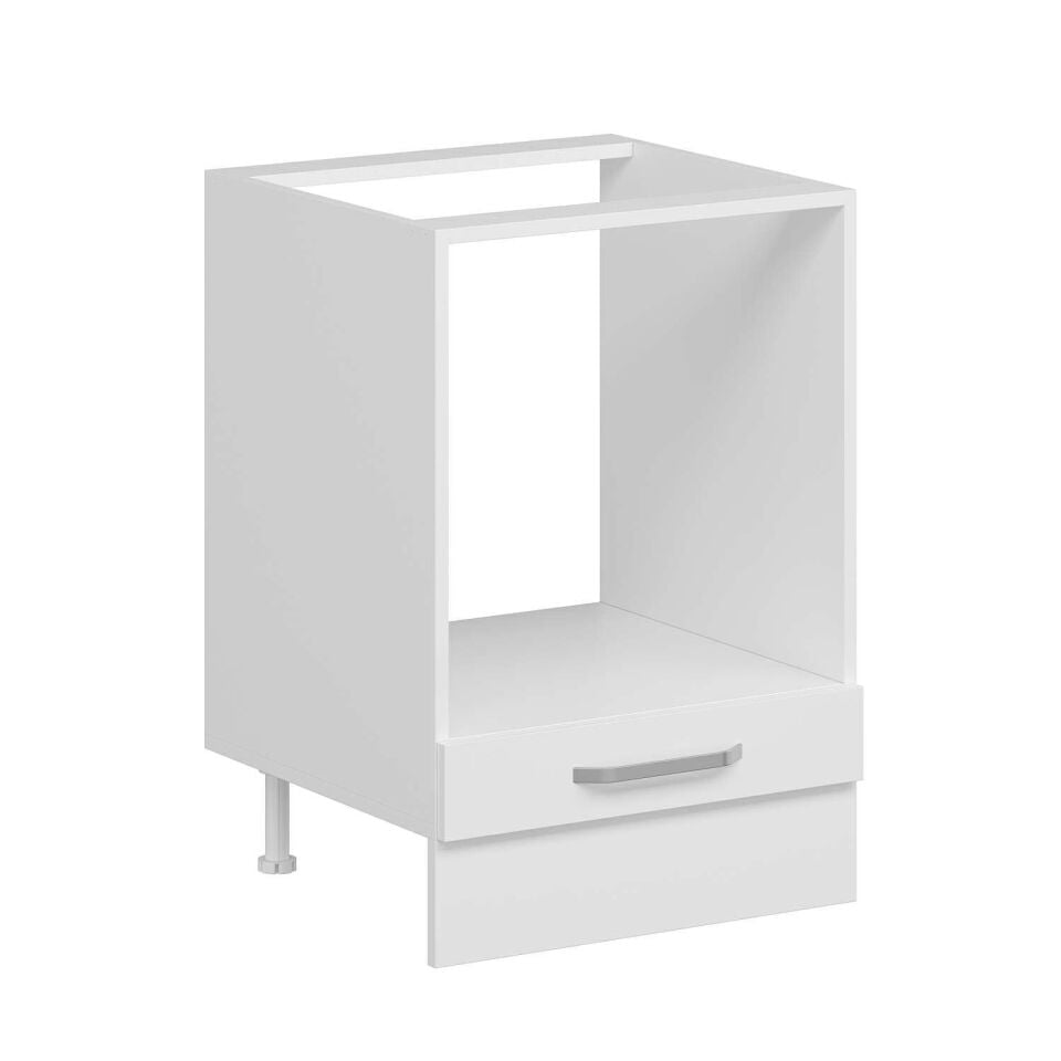 Alvinka Mutfak Modül Duz Alt 1K 60Cm Ank Dolap Beyaz Beyaz