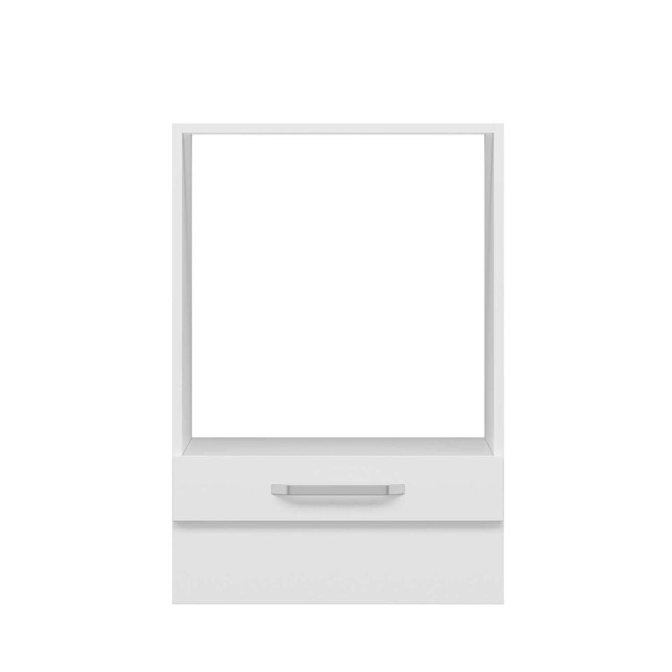 Alvinka Mutfak Modül Duz Alt 1K 60Cm Ank Dolap Beyaz Beyaz