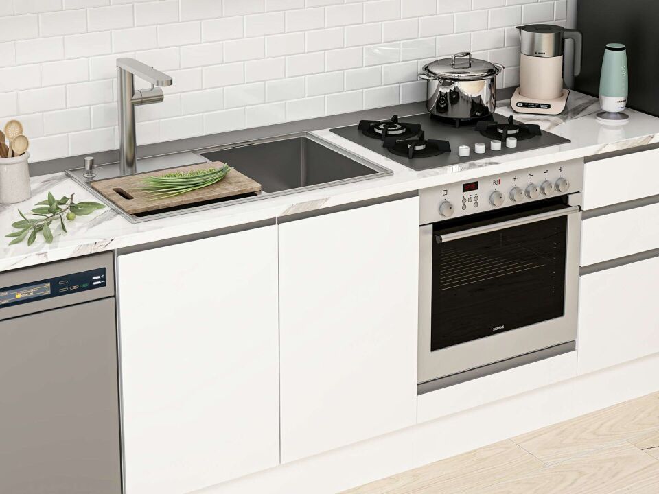Alvinka 290X210 Cm High Gloss Mutfak Dolabı Mb-E80B50S40-2 High Gloss | Beyaz - Suntalam