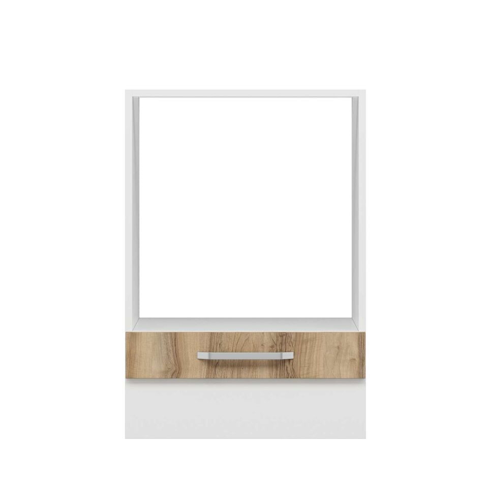 Alvinka Mutfak Modül Duz Alt 1K 60Cm Ank Dolap Beyaz Dore