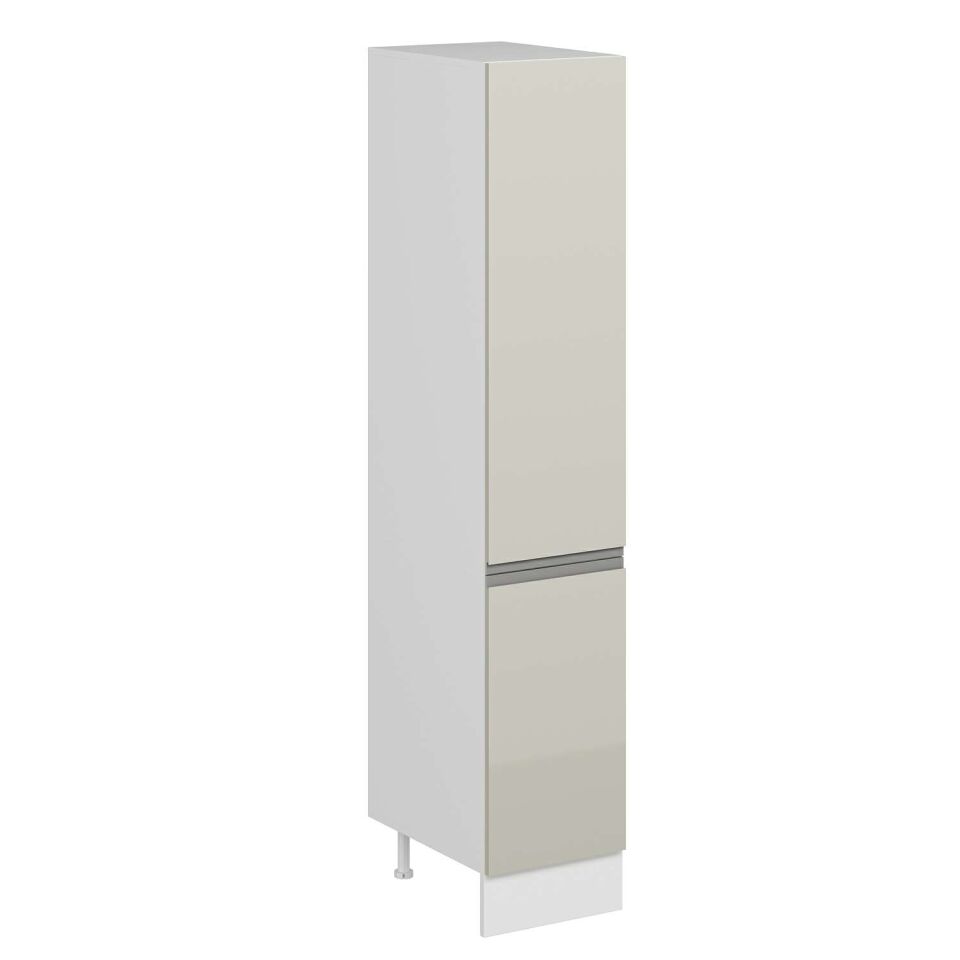 Alvinka Mutfak Modül Hg_J 40-H210Cm Boy Dolabı Beyaz Kumtası Mdf Gövde