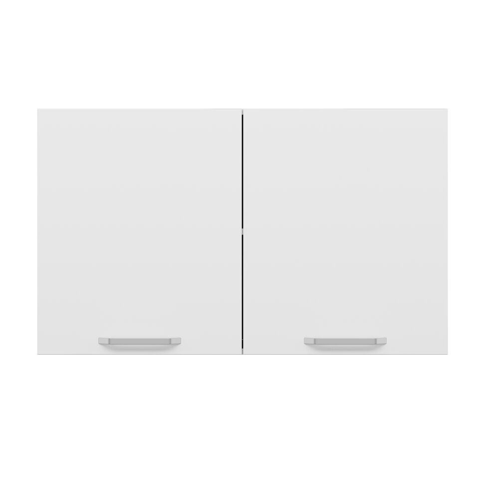 Alvinka Mutfak Modül Üst 2Dk1R 100-H72Cm Dolap Beyaz Mdf