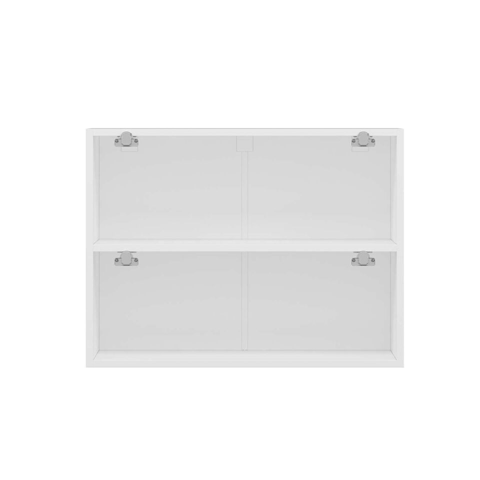 Alvinka Mutfak Modül Mbr_C Üst 2Yk1R 80-H60Cm Dolap Beyaz Beyaz Mdf