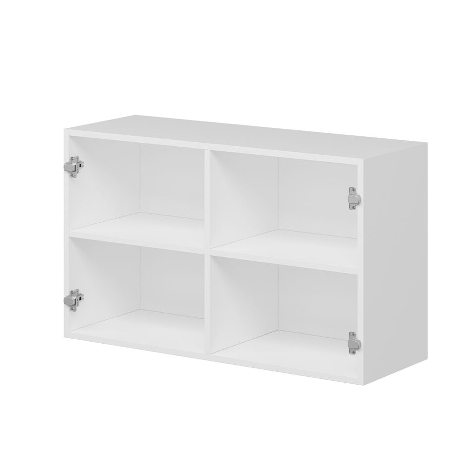 Alvinka Mutfak Modül Mbr_A Üst 2Dk1R 100-H60Cm Dolap Beyaz Beyaz