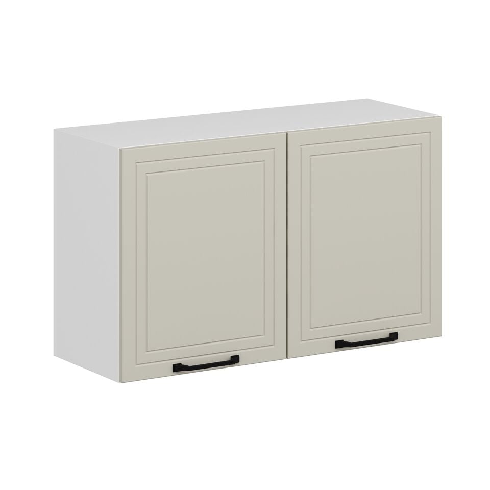 Alvinka Mutfak Modül Mbr_A Üst 2Dk1R 100-H60Cm Dolap Beyaz Kumtaşı