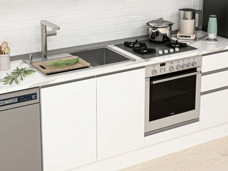 Alvinka 295X210 Cm High Gloss Mutfak Dolabı Mb-E80B50S45-2 High Gloss | Beyaz - Mdf
