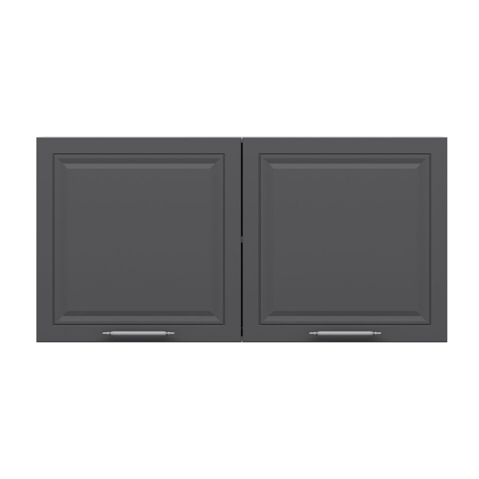 Alvinka Mutfak Modül Mbr_C Üst 2Dk1R 100-H60Cm Dolap Antrasit Mdf