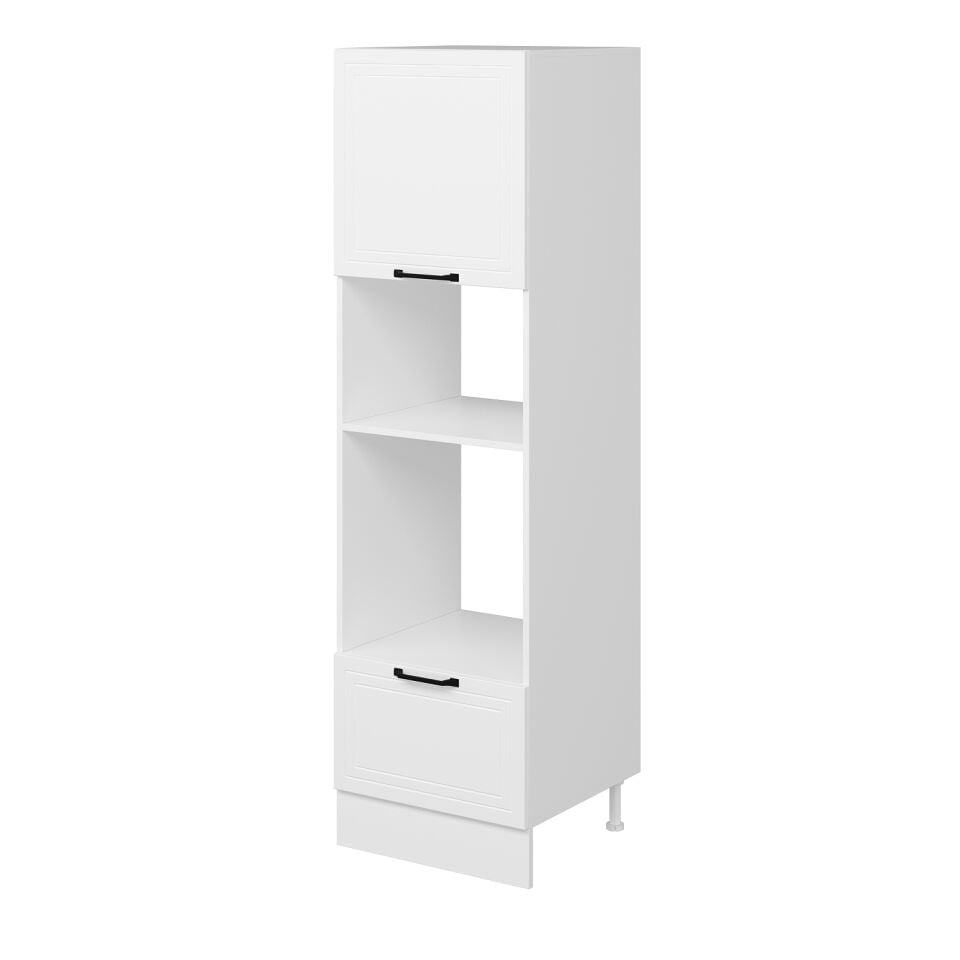 Alvinka Mutfak Modül Mbr_A 60-H210Cm Boy Ank Dolabı Beyaz Beyaz