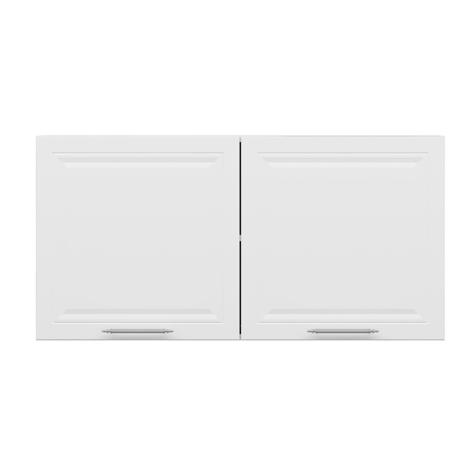 Alvinka Mutfak Modül Mbr_C Üst 2Dk1R 100-H60Cm Dolap Beyaz Mdf