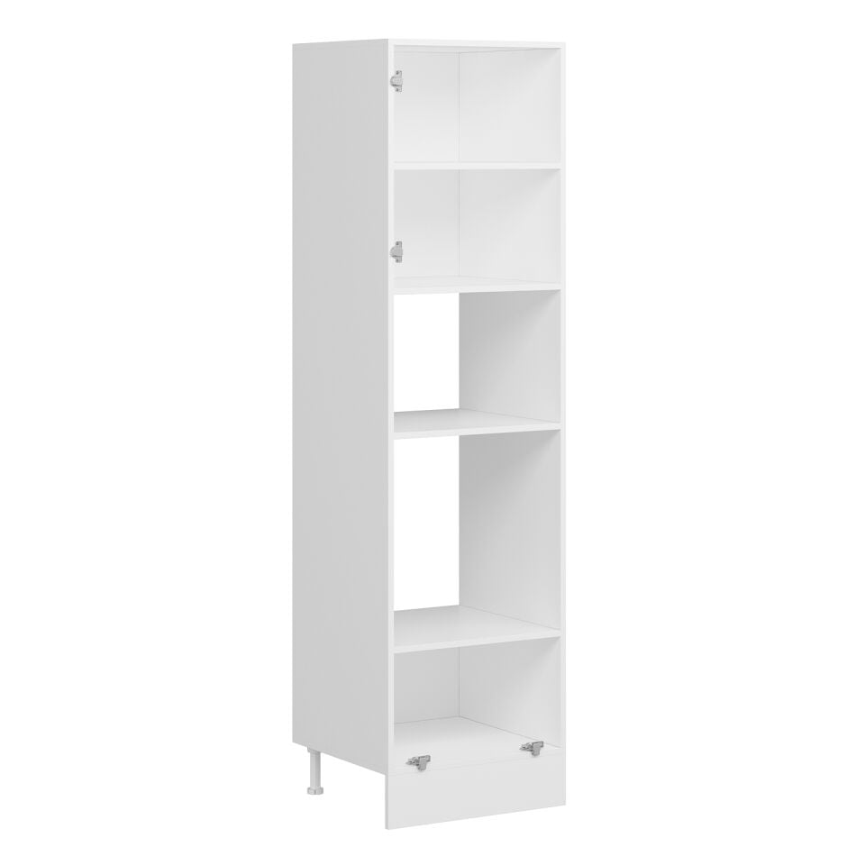 Alvinka Mutfak Modül Mbr_A 60-H222Cm Boy Ank Dolabı Beyaz Antrasit