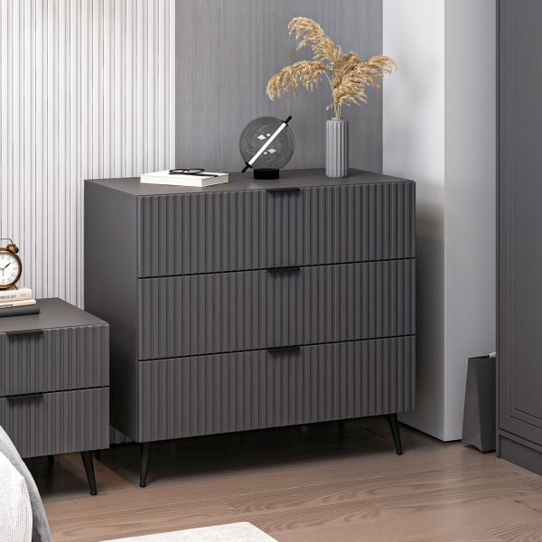 Minar Kale Şifonyer Plus Antrasit/Antrasit