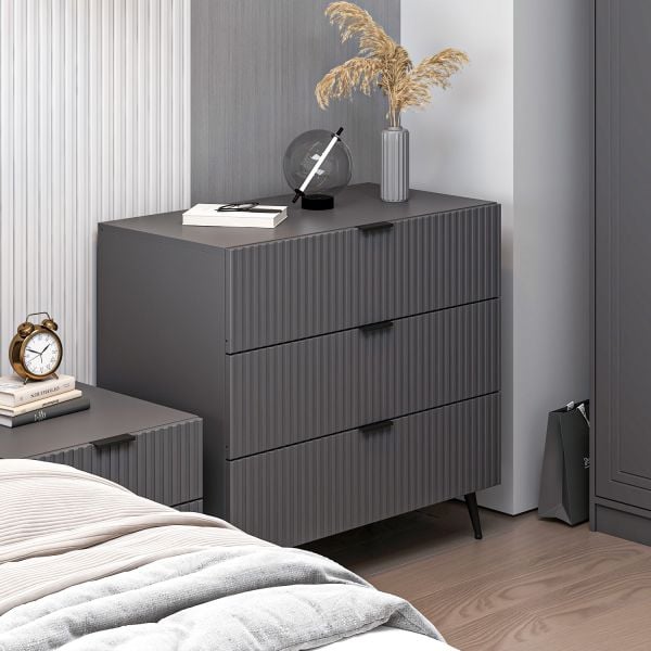 Minar Kale Şifonyer Plus Antrasit/Antrasit