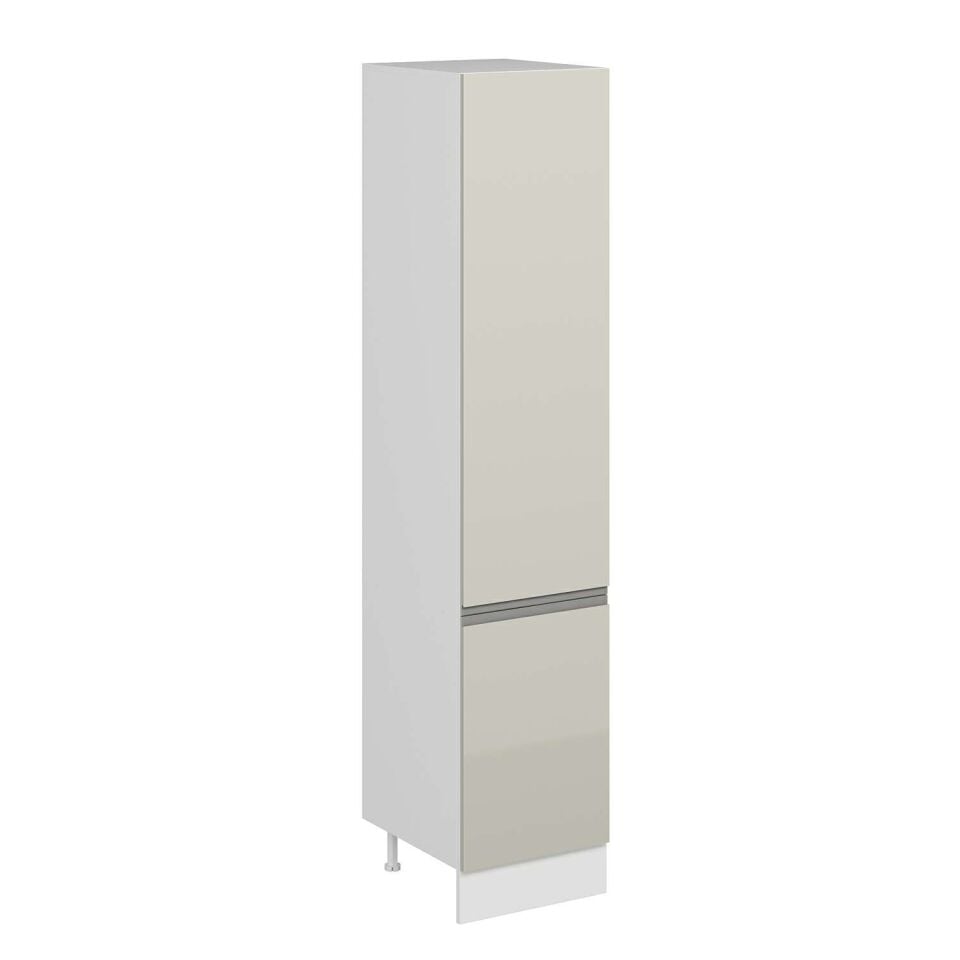 Alvinka Mutfak Modül Hg_J 50-H240Cm Boy Dolabı Beyaz Kumtası Mdf Gövde