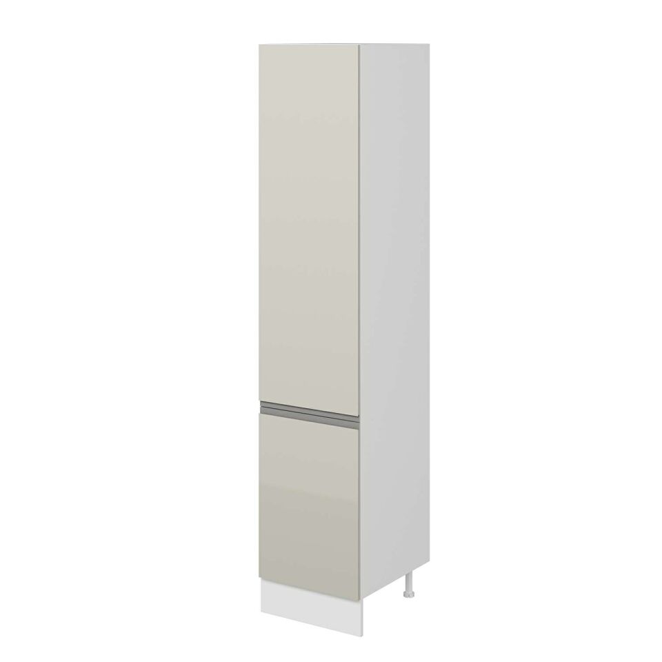 Alvinka Mutfak Modül Hg_J 50-H240Cm Boy Dolabı Beyaz Kumtası Mdf Gövde