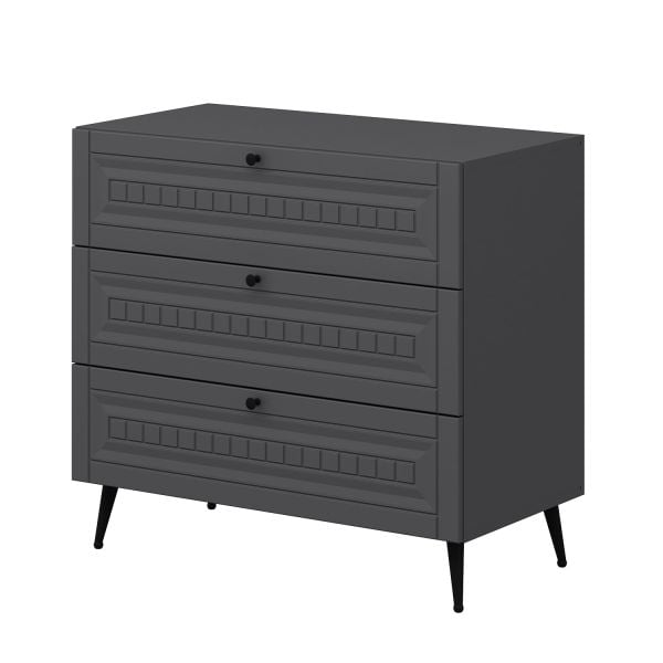 Minar Kale Şifonyer İlkbahar Antrasit/Antrasit