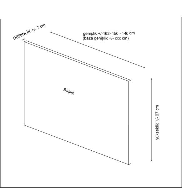 Motya Baza Başlığı - Açık Gri