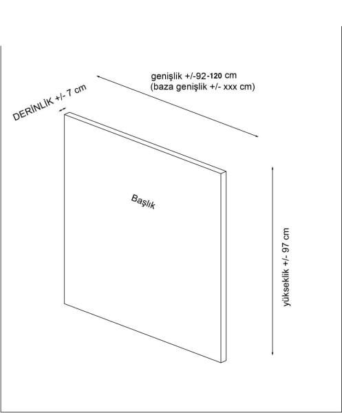 Motya Baza Başlığı - Açık Gri