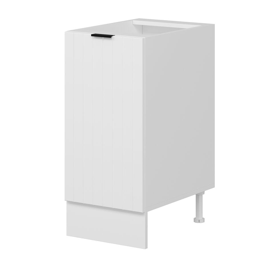 Alvinka Mutfak Modül Mbr_B Alt 1K1R 40Cm Dolap Beyaz Beyaz
