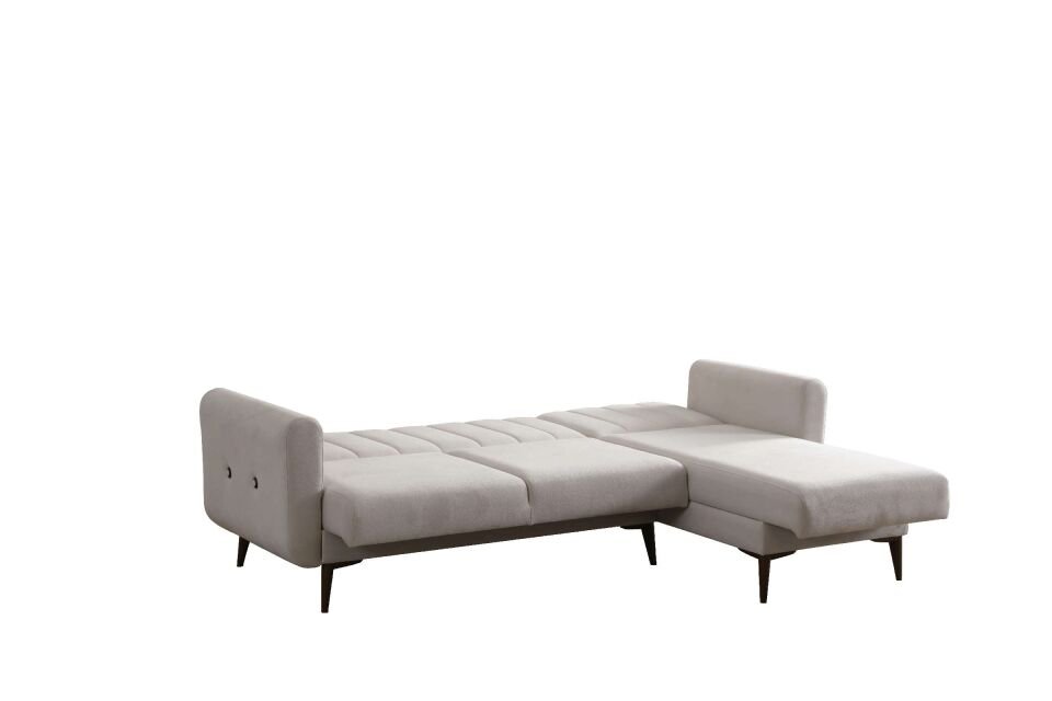 Bona 2+Dinlenme Köşe Takımı Bej Valebo-03 Ceviz Ayak