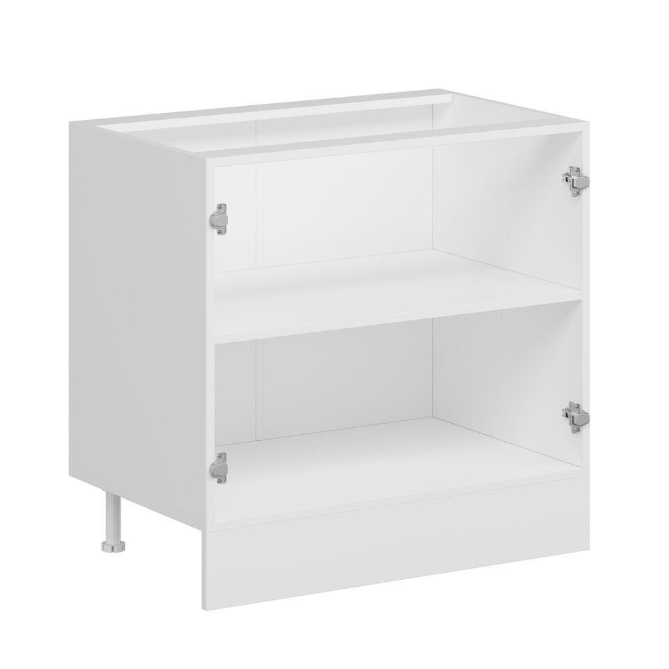 Alvinka Mutfak Modül Mbr_B Alt 2K1R 90Cm Dolap Beyaz Beyaz