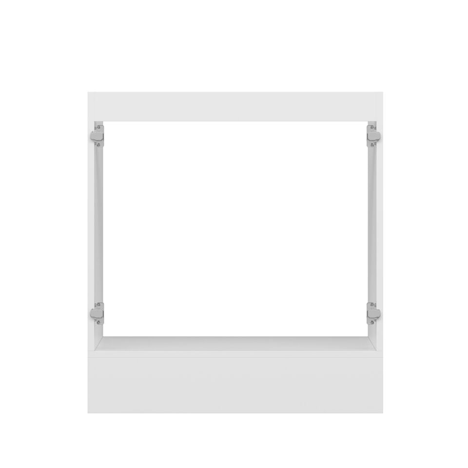 Alvinka Mutfak Modül Mbr_B Alt 2K 80Cm Evye Dolap Beyaz Beyaz