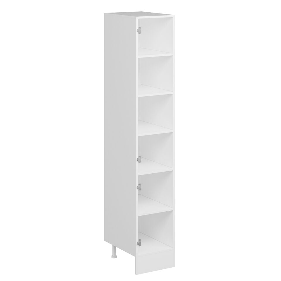 Alvinka Mutfak Modül Mbr_B 40-H222Cm Boy Dolabı Beyaz Antrasit Mdf