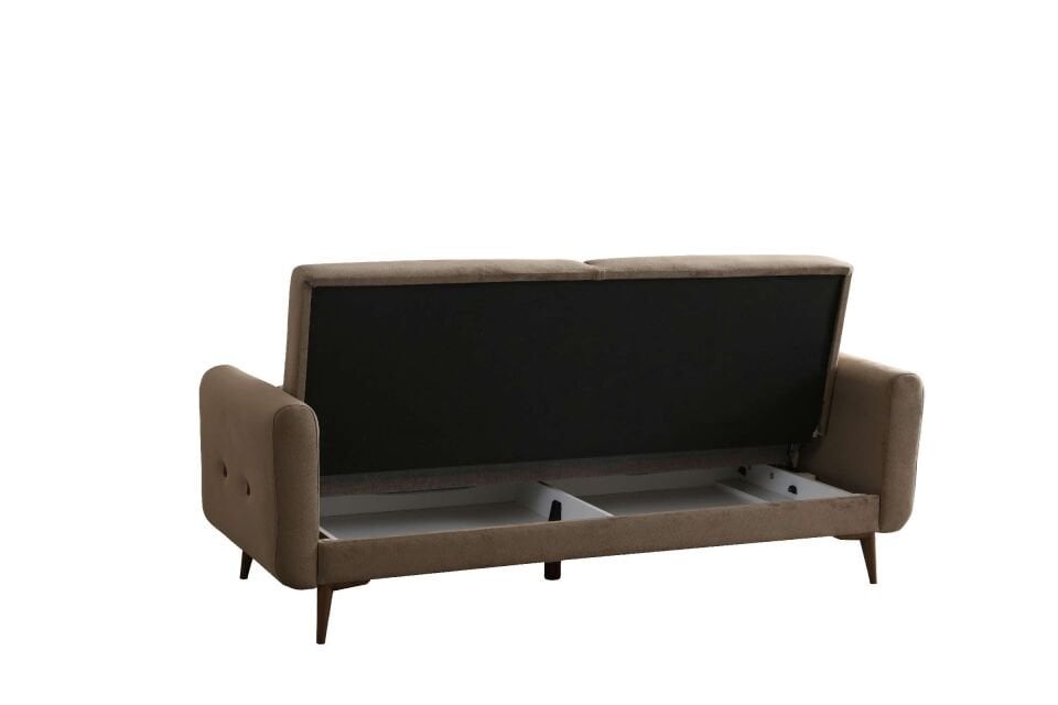 Bona 3+1 Berjer Koltuk Takımı Haki (Valebo-06-Valebo-16) Ceviz Ayak