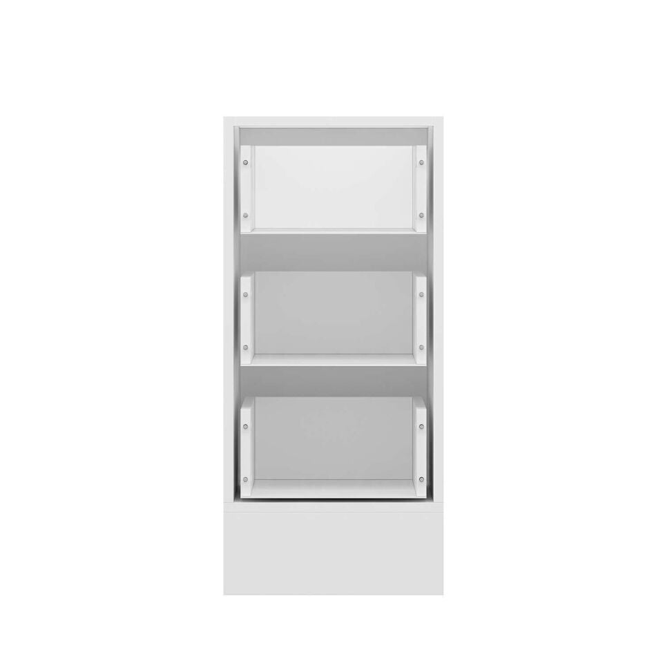 Alvinka Mutfak Modül Duz Alt 3Ç 40Cm Dolap Beyaz Beyaz