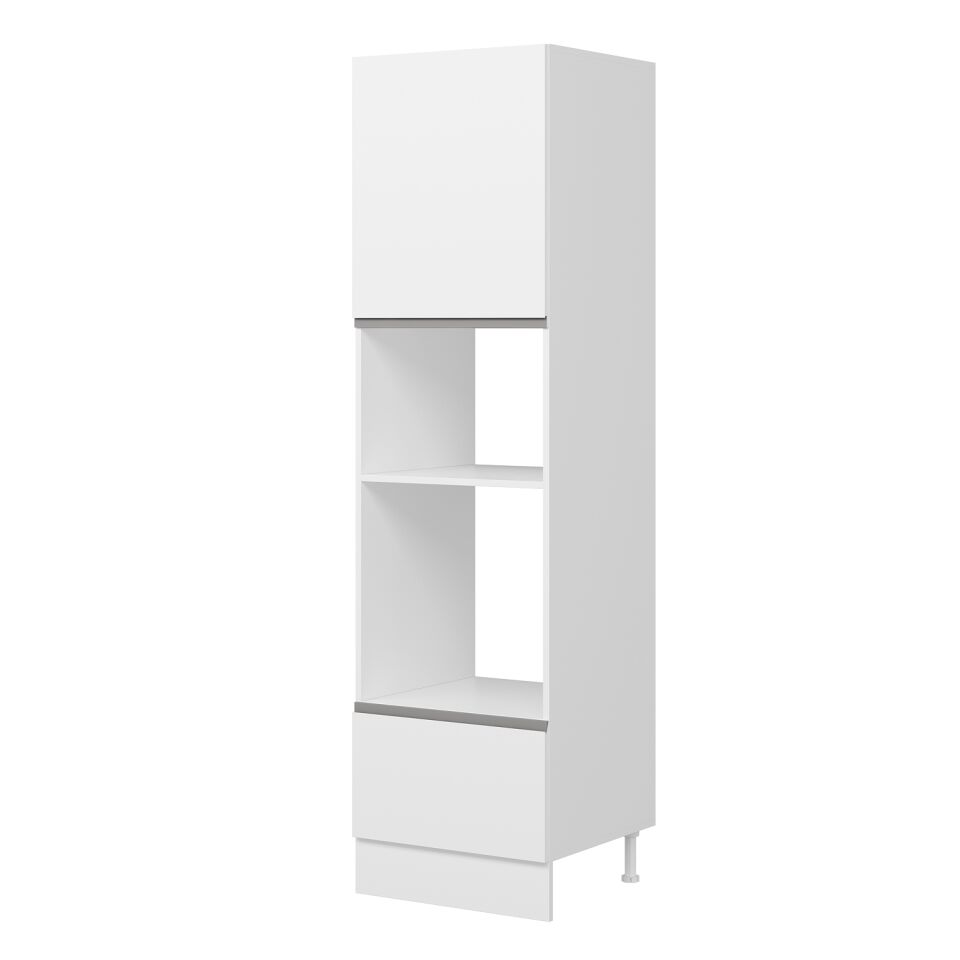 Alvinka Mutfak Modül J Kulp 60-H222Cm Boy Ankastre Dolabı Beyaz Mdf