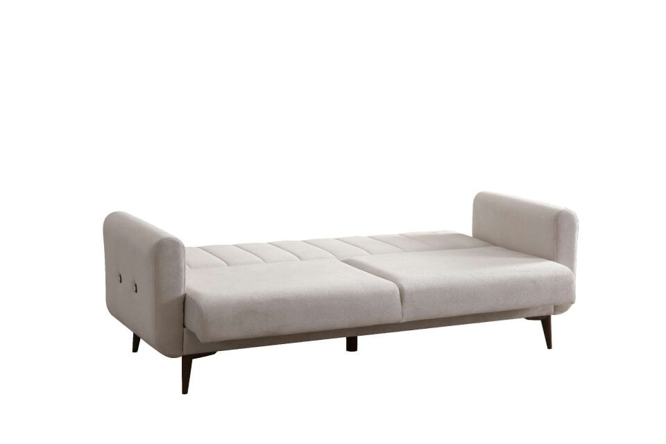 Bona 3+1 Berjer Koltuk Takımı Bej (Valebo-03-Valebo-016) Ceviz Ayak