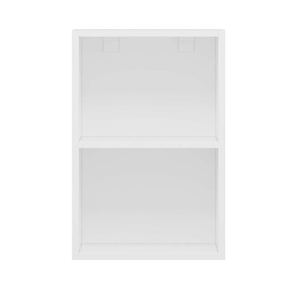 Alvinka Mutfak Modül Üst 1Dk1R 40-H60Cm Dolap Beyaz Alm Cam Mdf