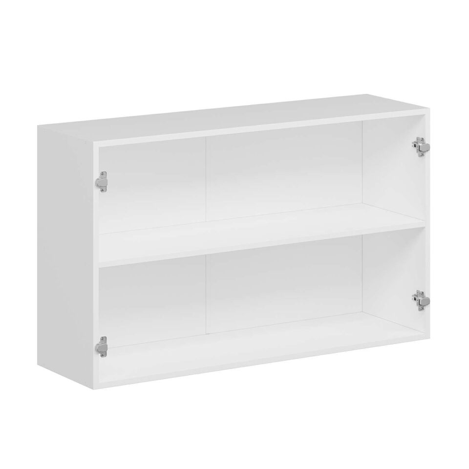 Alvinka Mutfak Modül Hg_J Üst 2Dk1R 120-H72Cm Dolap Beyaz Kumtası Mdf Gövde